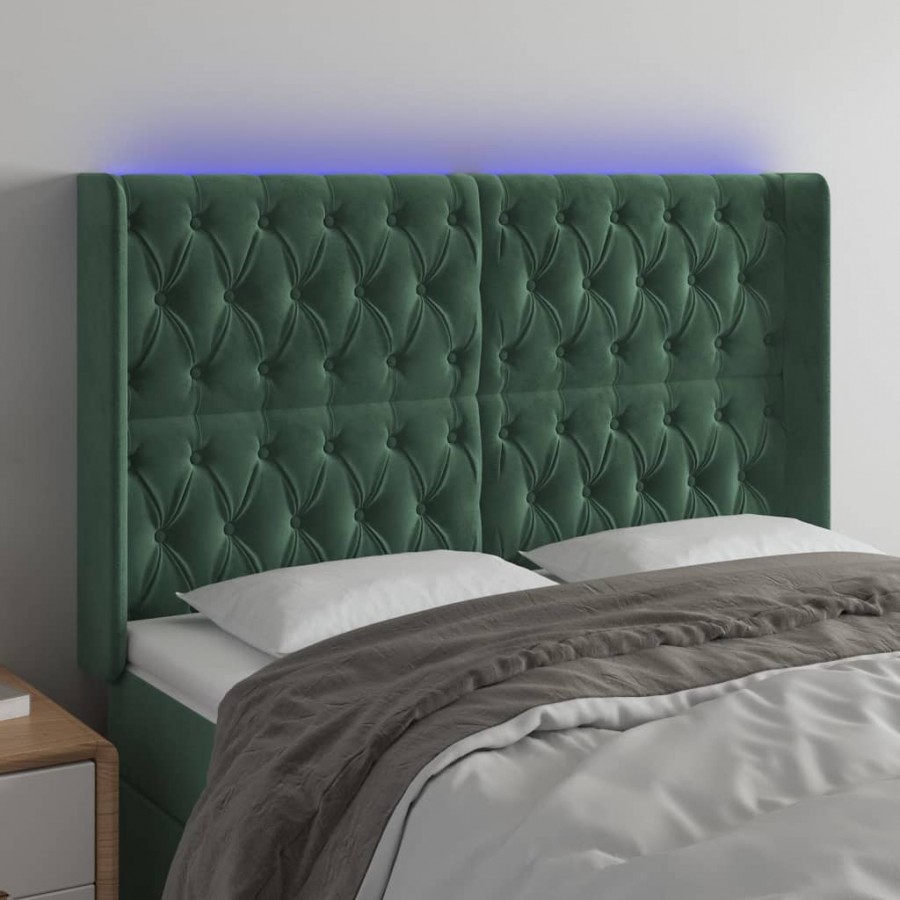 Tête de lit à LED Vert foncé...
