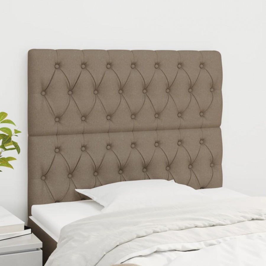 Têtes de lit 2 pcs Taupe 90x7x78/88...