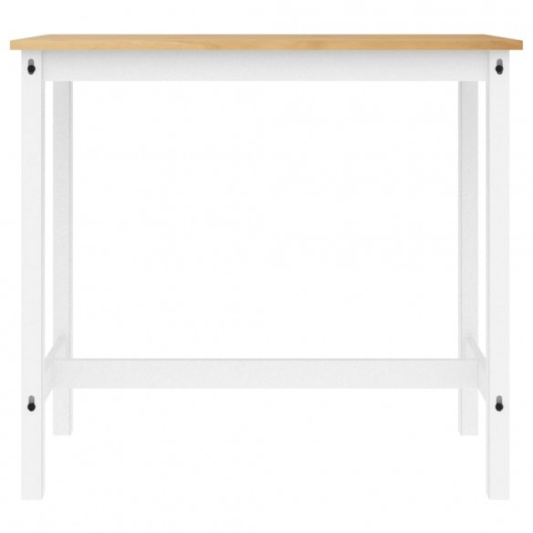 Ensemble de bar 3 pcs Blanc Bois de pin massif