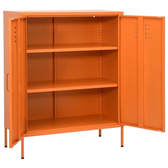 Armoire de rangement Orange 80x35x101,5 cm Acier