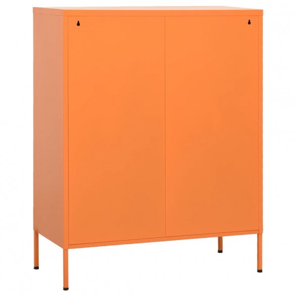 Armoire de rangement Orange 80x35x101,5 cm Acier