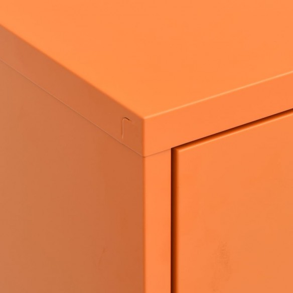 Armoire de rangement Orange 80x35x101,5 cm Acier