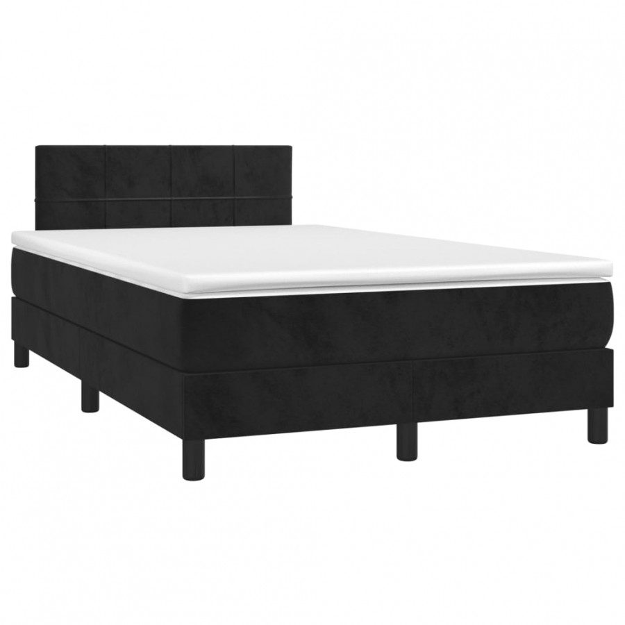 Cadre de lit et matelas LED noir...