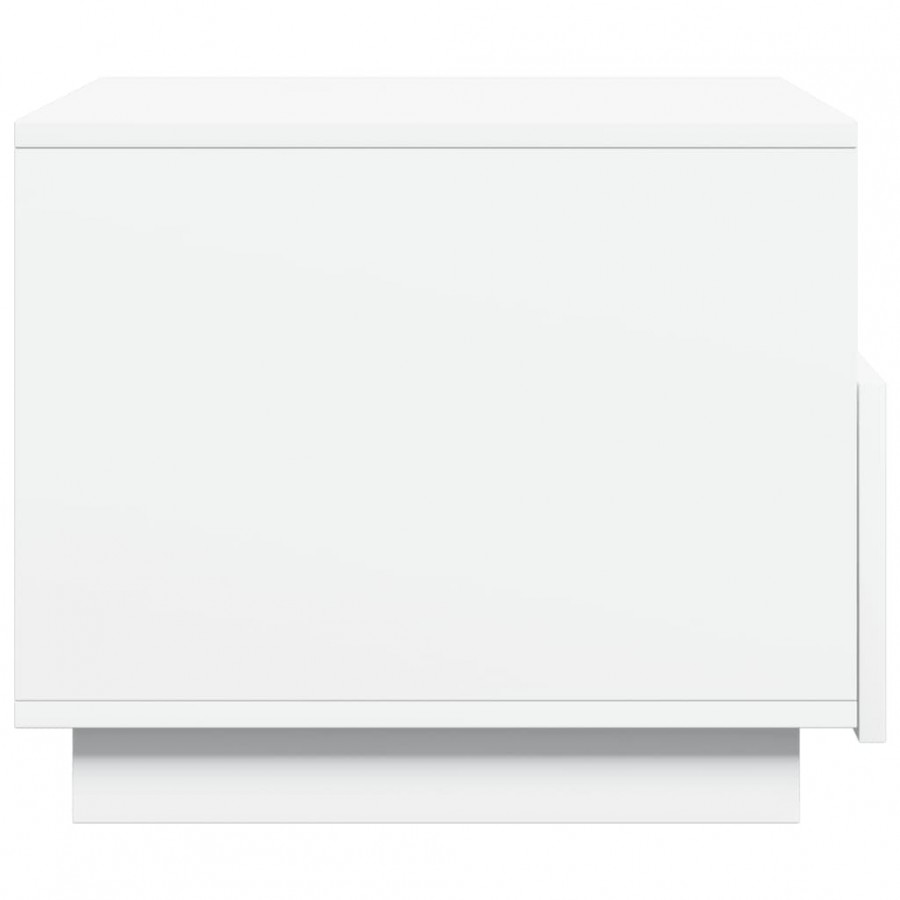 Table basse avec lumières LED blanc 50x49x40 cm Table basse avec lumières LED blanc 50x49x40 cm