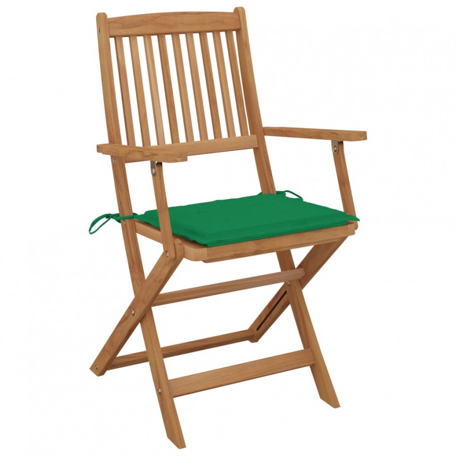 Chaises pliables de jardin 2 pcs avec...