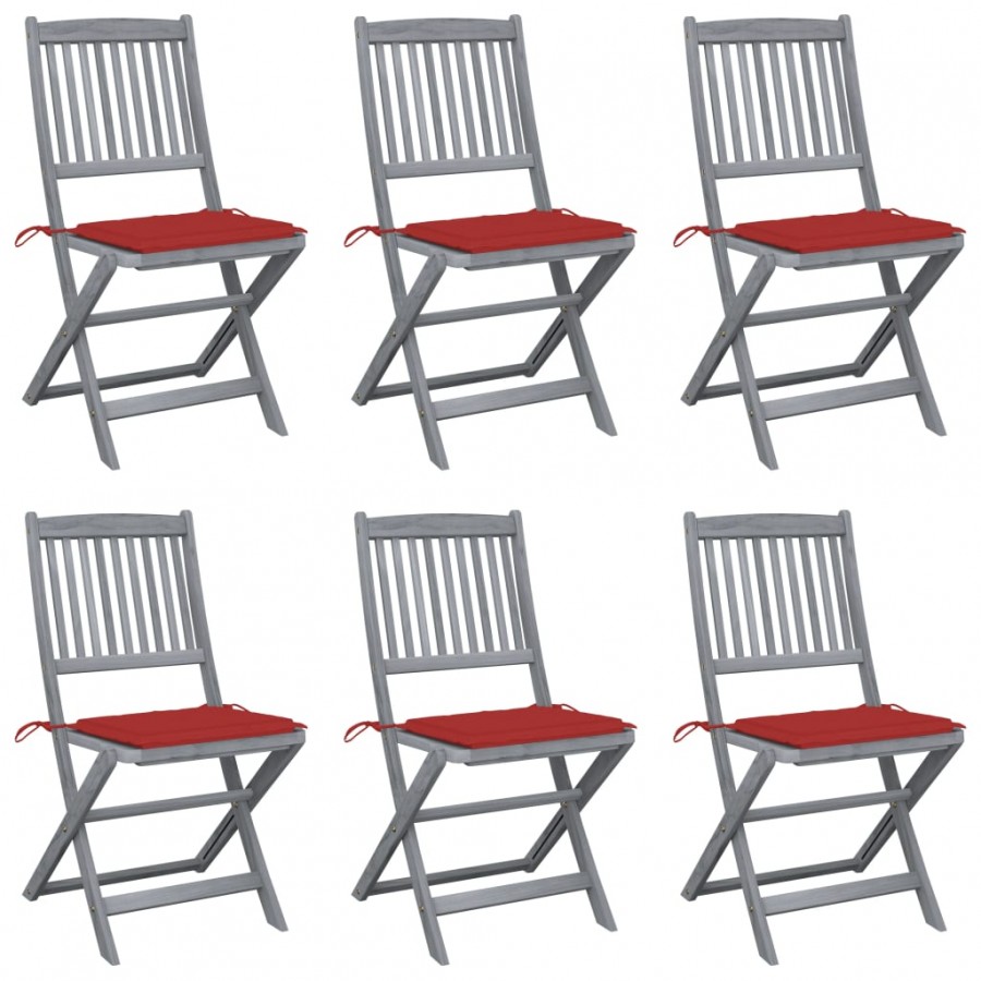 Chaises pliables d'extérieur 6 pcs...