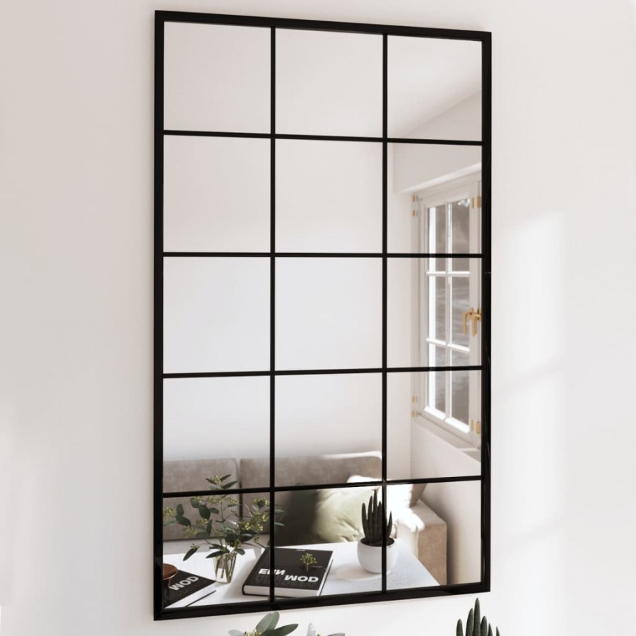 Miroirs muraux 6 pcs noir 100x60 cm...