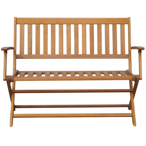 Banc de jardin avec coussin 120 cm Bois d'acacia massif