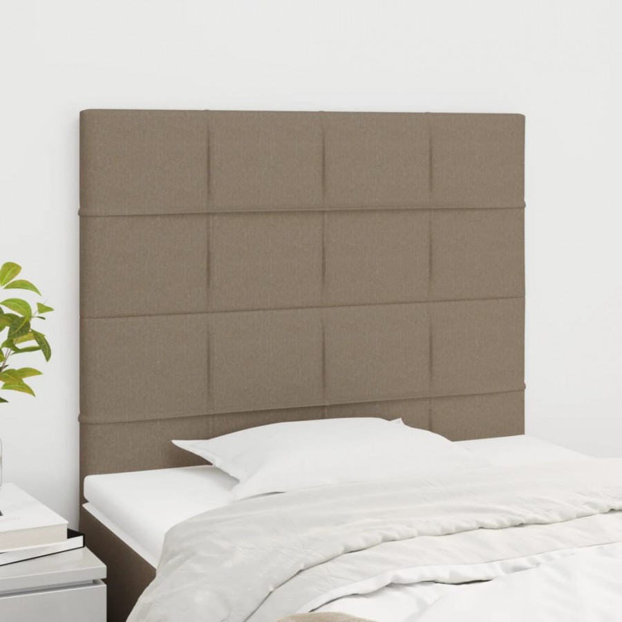 Têtes de lit 2 pcs Taupe 90x5x78/88...