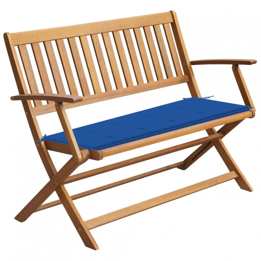 Banc de jardin avec coussin 120 cm...