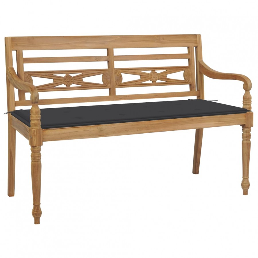 Banc Batavia avec coussin anthracite...