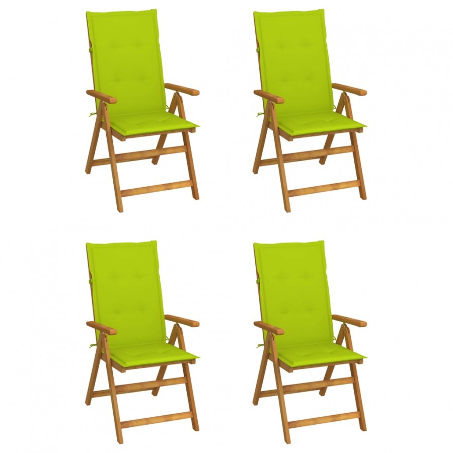 Chaises inclinables de jardin 4 pcs...