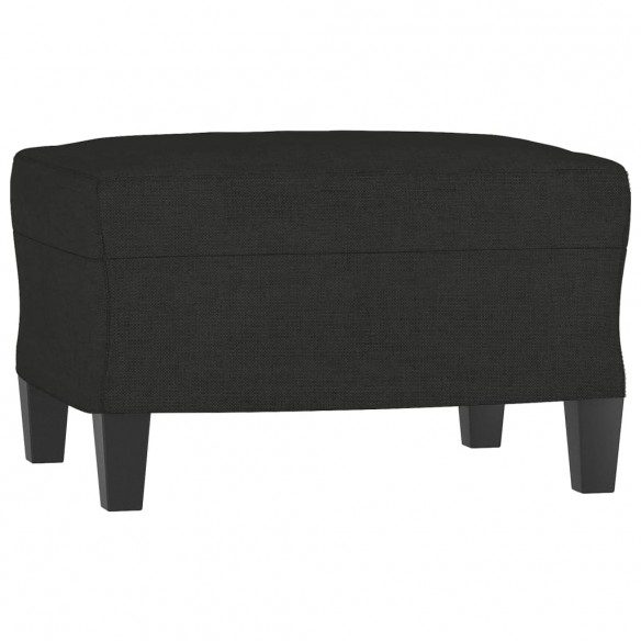 Ensemble de canapés 3 pcs noir tissu