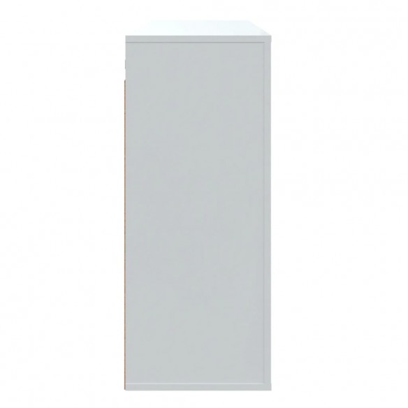 Armoire murale Blanc brillant 80x33x80 cm Bois d'ingénierie