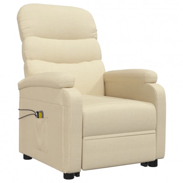 Fauteuil de massage Crème Tissu