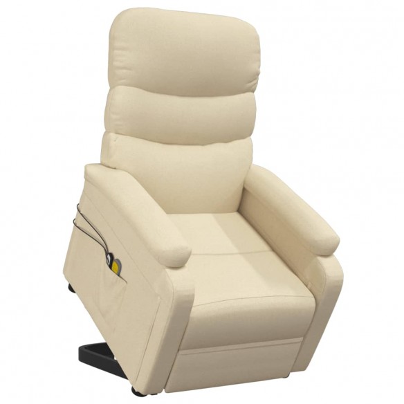 Fauteuil de massage Crème Tissu