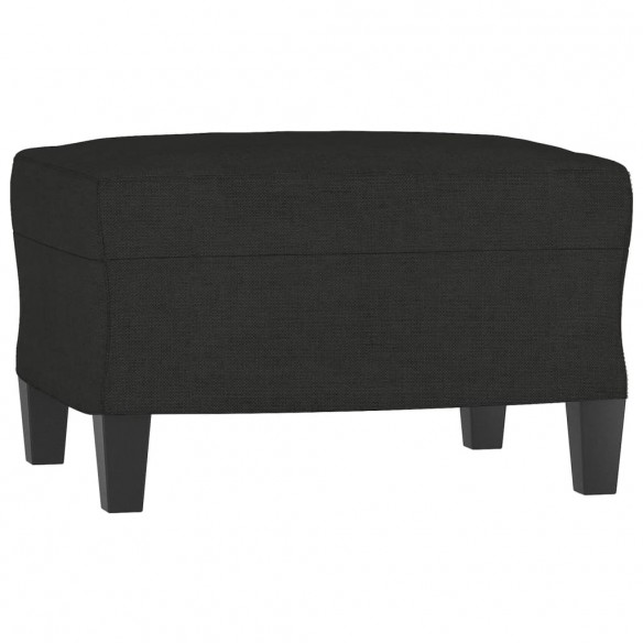 Ensemble de canapés 3 pcs avec coussins Noir Tissu