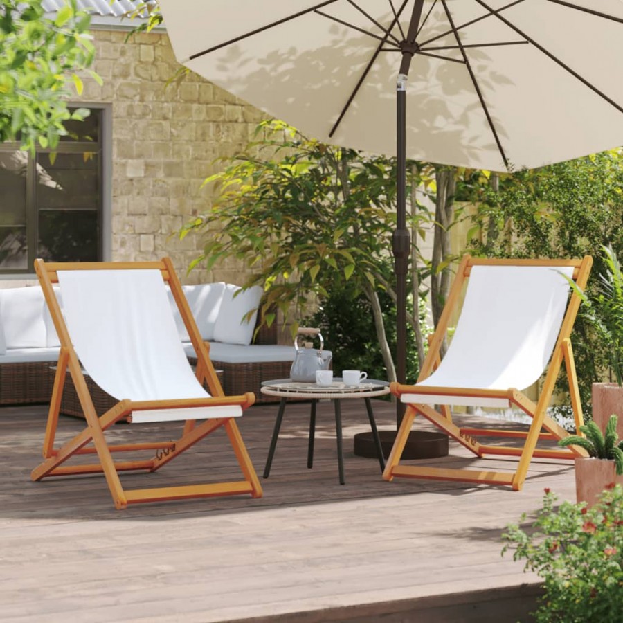 Chaises de plage pliables lot de 2...