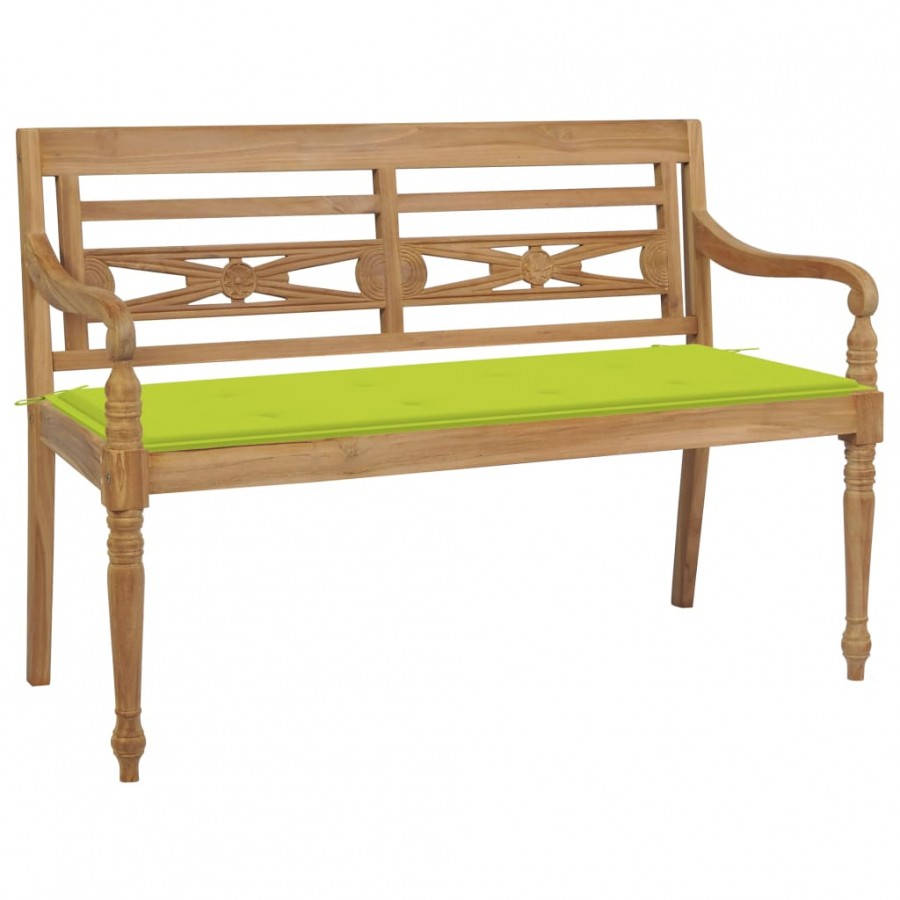 Banc Batavia avec coussin vert vif...