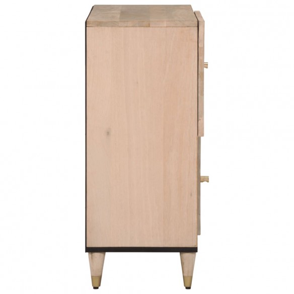 Armoire latérale 80x33x75 cm bois massif de manguier