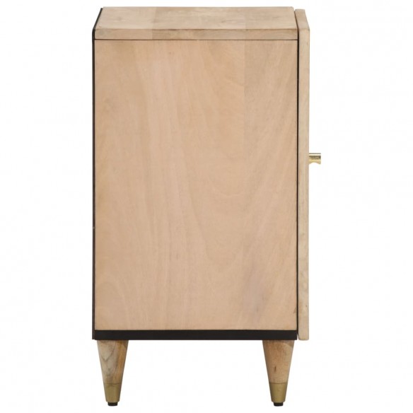 Armoire de salle de bain 38x33x58 cm bois massif de manguier