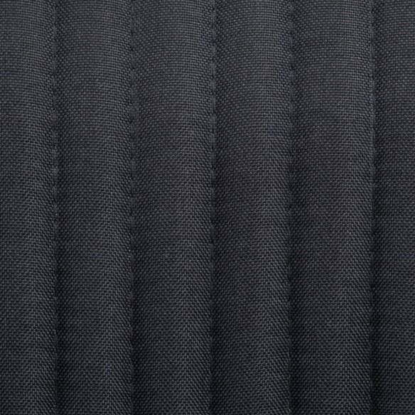 Chaises à manger lot de 6 noir tissu