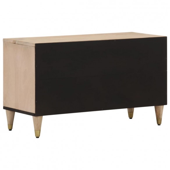 Meuble TV 80x33x46 cm bois massif de manguier