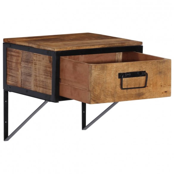 Table de chevet 40x35x40 cm bois de manguier massif