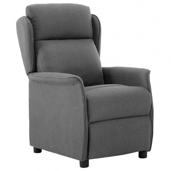 Fauteuil inclinable électrique Gris clair Tissu