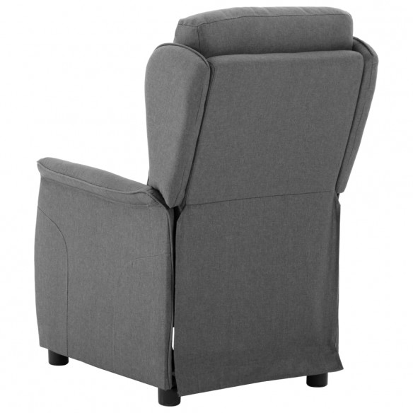 Fauteuil inclinable électrique Gris clair Tissu