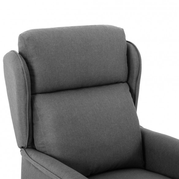 Fauteuil inclinable électrique Gris clair Tissu