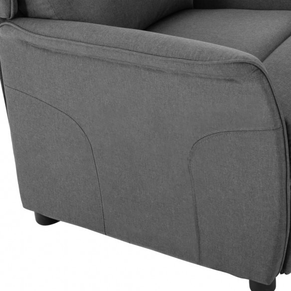 Fauteuil inclinable électrique Gris clair Tissu