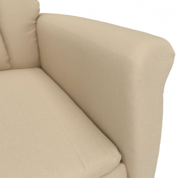 Fauteuil inclinable électrique Crème Similicuir daim