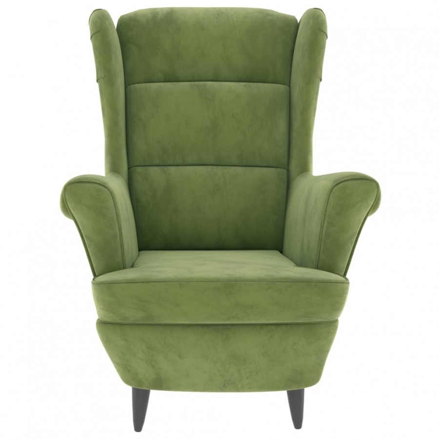 Fauteuil vert clair velours Fauteuil vert clair velours