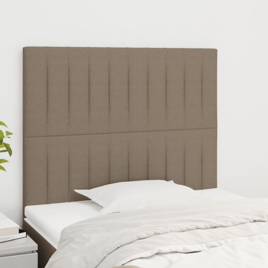 Têtes de lit 2 pcs Taupe 90x5x78/88...