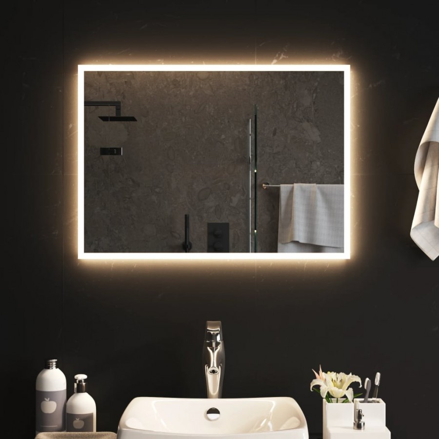 Miroir de salle de bain à LED 70x50 cm