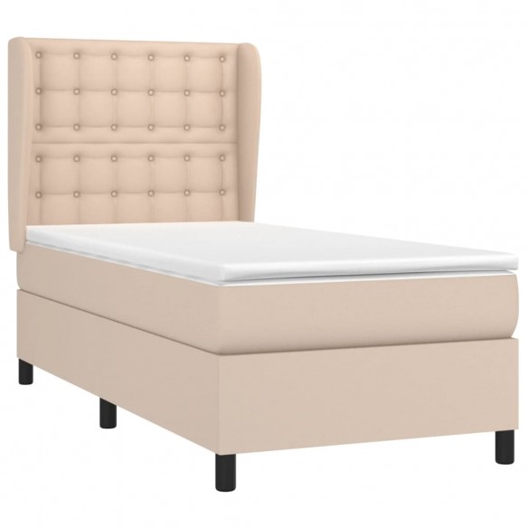 Cadre de lit avec matelas Cappuccino 80x200 cm