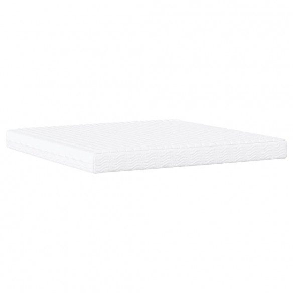 Lit avec matelas blanc 200x200 cm similicuir