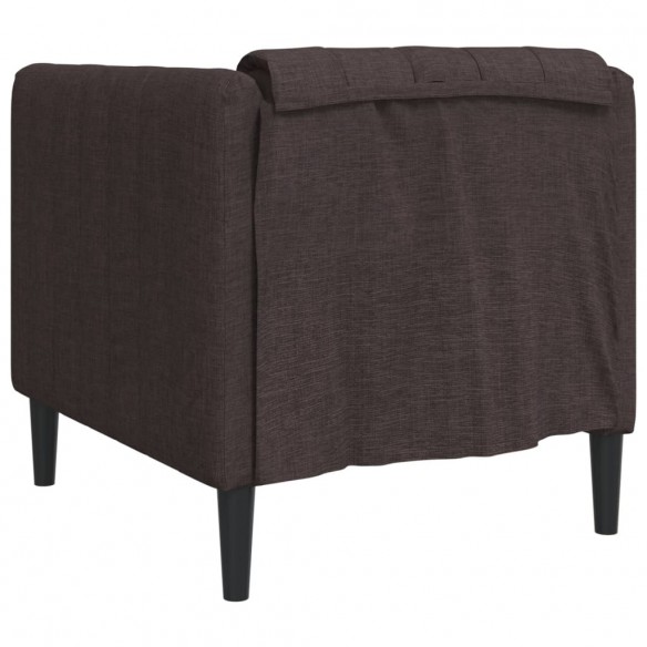 Fauteuil marron foncé tissu