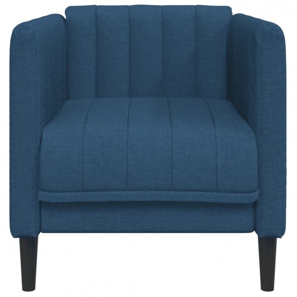 Fauteuil bleu tissu