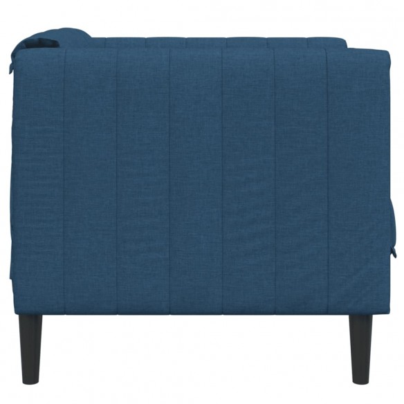 Fauteuil bleu tissu