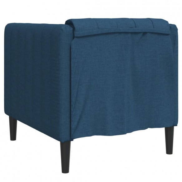 Fauteuil bleu tissu