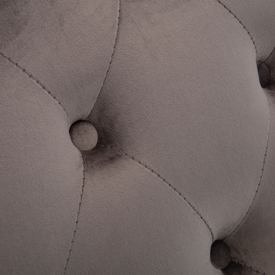 Chaise longue Velours Gris Chaise longue Velours Gris