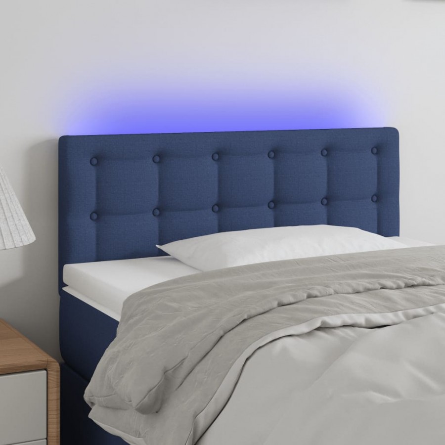 Tête de lit à LED Bleu 90x5x78/88 cm...