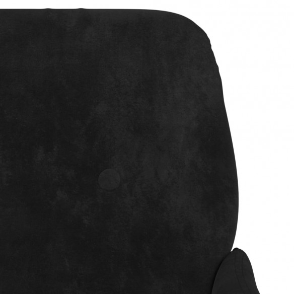 Banc Noir 108x79x79 cm Velours