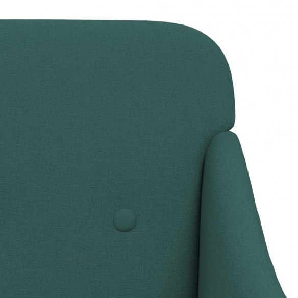 Fauteuil Vert foncé 63x76x80 cm Tissu