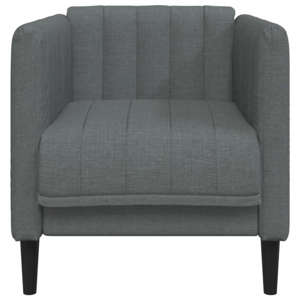 Fauteuil gris foncé tissu