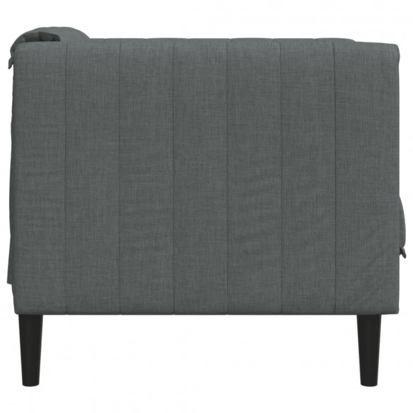 Fauteuil gris foncé tissu