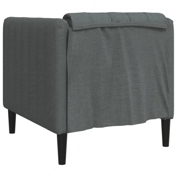 Fauteuil gris foncé tissu