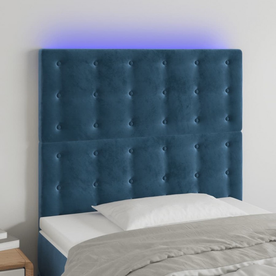 Tête de lit à LED Bleu foncé...